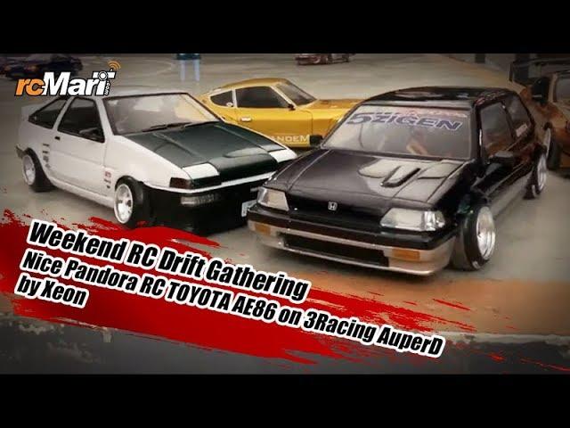 Weekend RC Drift Gathering –Nice Pandora RC TOYOTA AE86 on 3Racing AuperD by Xeon