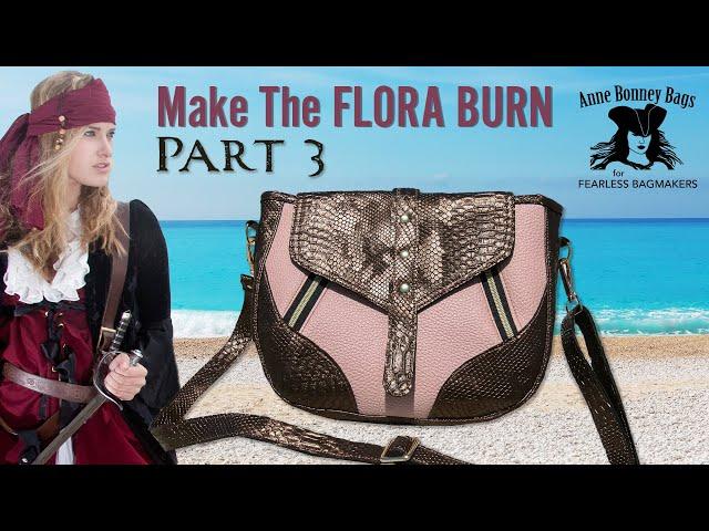 Part 3 - Flora Burn Shoulder Bag Tutorial for Bag Makers - Anne Bonney Bags