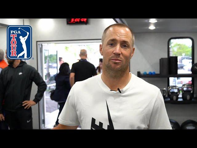 Alex Noren demonstrates golf-specific workouts