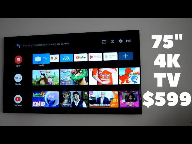 Philips 75" Smart 4K Android TV 75PFL5704/F7 || Best Budget 4K TV Review