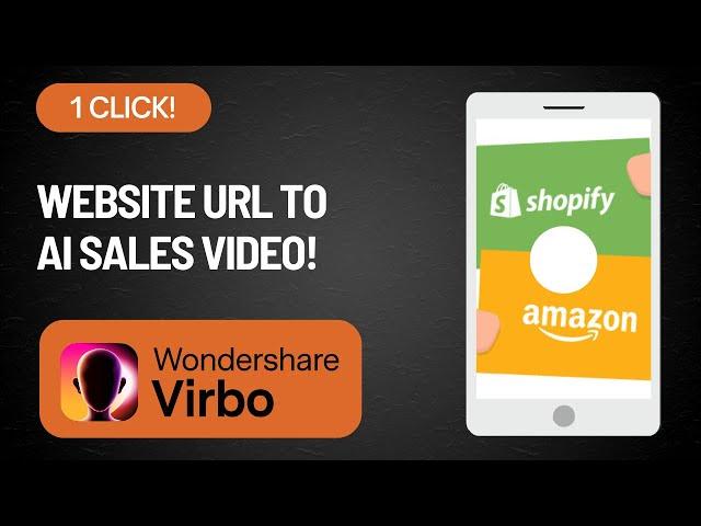 Convert Shopping URLs into Videos with One Click! | Wondershare Virbo AI Tutorial