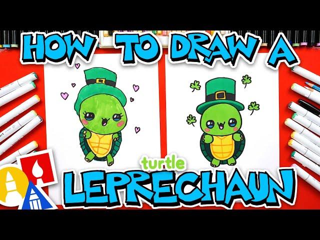 How To Draw A Turtle Leprechaun