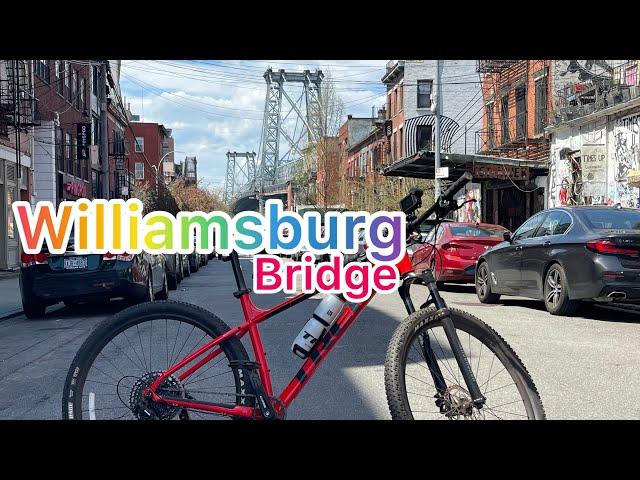 Cycling Wiliamsburg Bridge Both Directions NYC