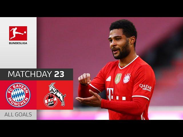 Gnabry & Lewandowski score twice | FC Bayern München - 1. FC Köln | 5-1 | All Goals | MD 23