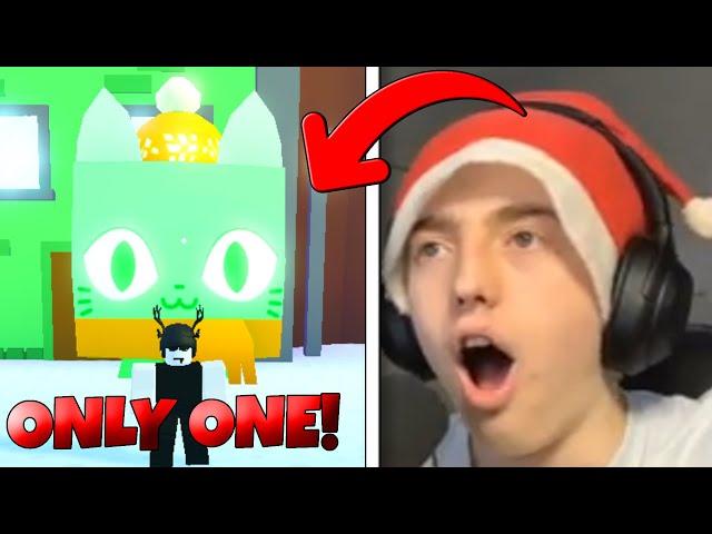 I GOT THE *FIRST* RAINBOW TITANIC JOLLY CAT! STREAMER REACTS ON THE RAREST PET! | Pet Simulator X