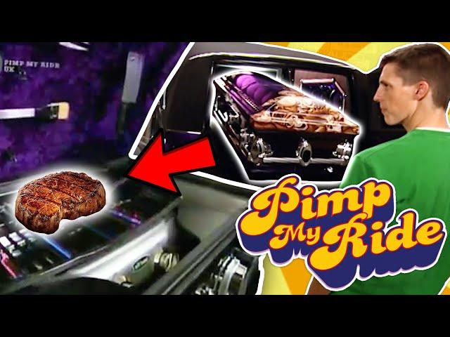 GRILL in a COFFIN in a HEARSE Car Upgrade?? (Pimp My Ride)