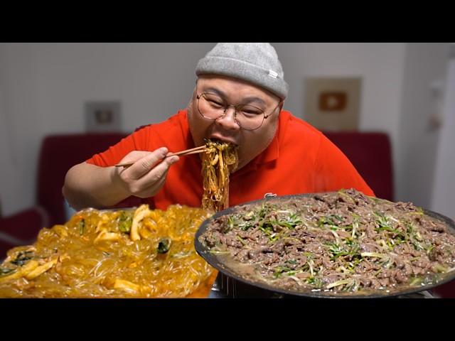 Mom's Japchae, Bulgogi Mukbang Eatingshow