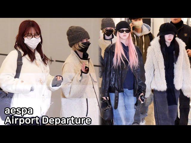 aespa 'FNS MUSIC FESTIVAL' GMP Airport Departure to JAPAN 241203