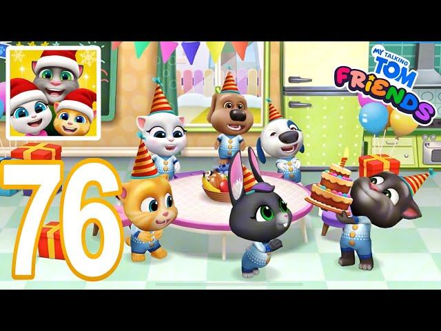 BIRTHDAY PARTY - MY TALKING TOM FRIENDS DAY 76 GAMEPLAY