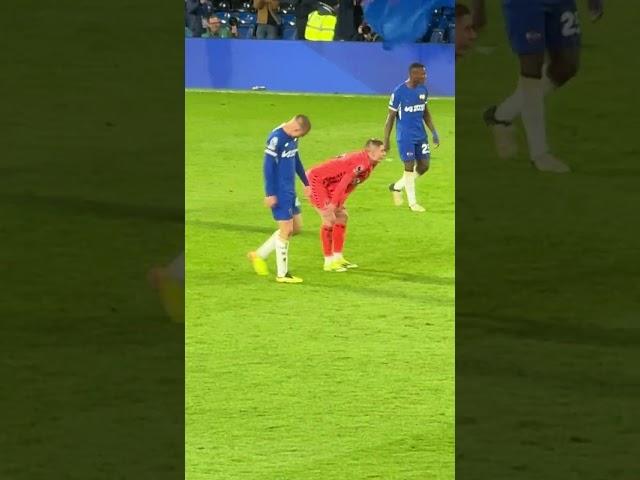 Alfie Gilchrist Chelsea goal celebration after scoring the 6th v Everton