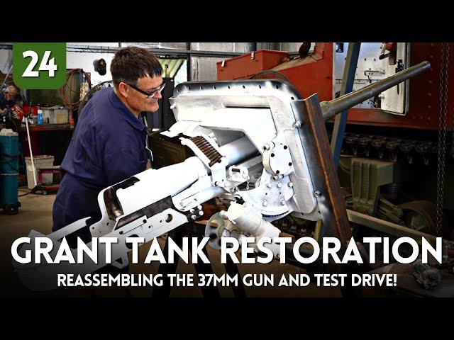 WORKSHOP WEDNESDAY: Reassembling the 37mm on a rare WW2 Grant Tank + FIRST TEST DRIVE!!