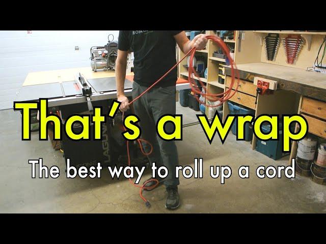 How to wrap up an extension cord