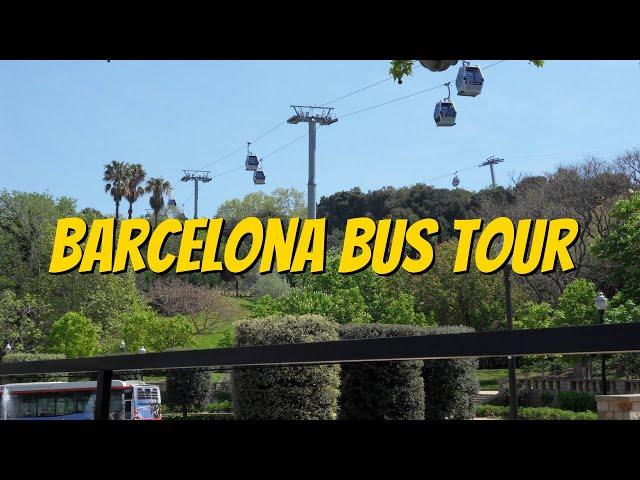 Barcelona bus tour and Montjuïc cable car