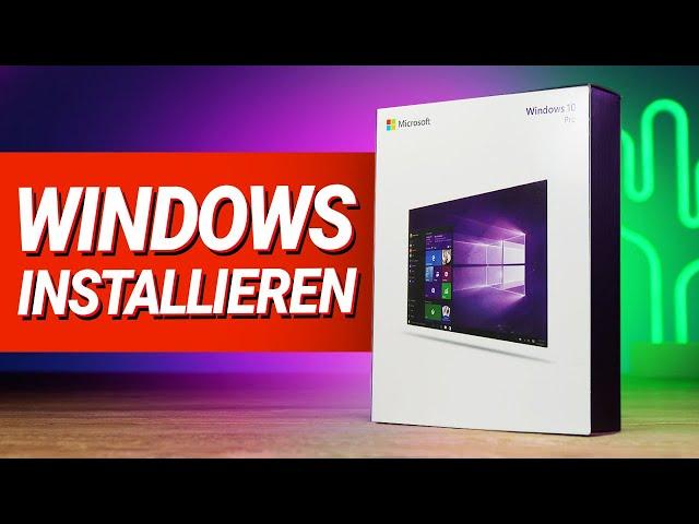 Windows 10 installieren 2022!! Mit USB + Einrichten & Treiber Installation