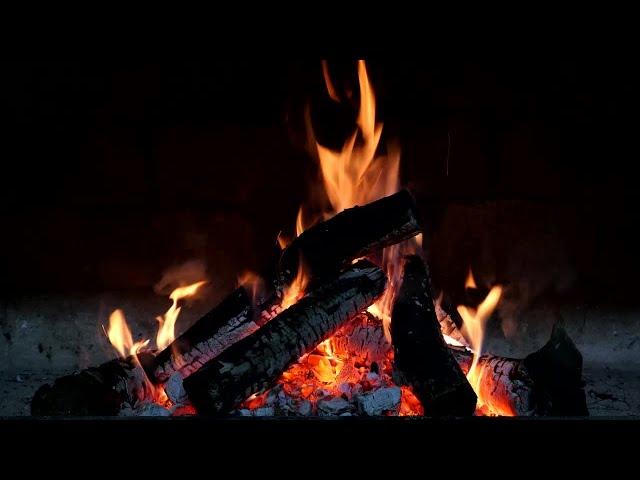 Super Relaxing Cozy Fireplace With Crackling Fire Sounds: Burn Stress Away!