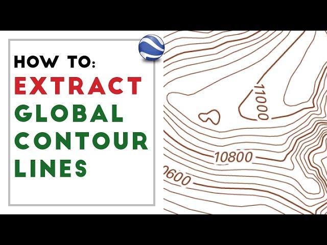 How to extract CONTOUR LINES from anywhere in the world!