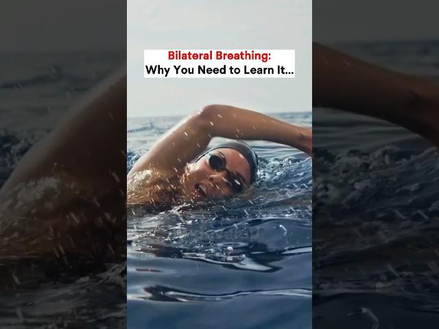 Bilateral breathing helps you swim better in open water #swimmingtips #openwater