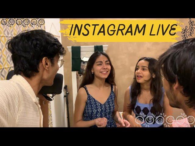 Instagram live with @TanishkaBahl @bharatchandak11 and @ananyasharmamusic_