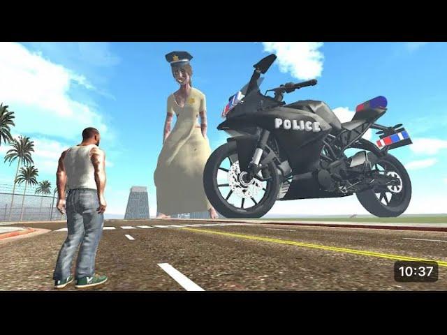 Franklin Found Giant Police kamla Bike in Indian Bike Driving3 @HarshinGame @HarshTatsuya #vaira