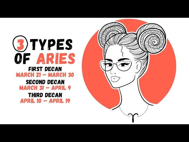 Different Types of Aries Personality || Understanding Aries Decans #aries