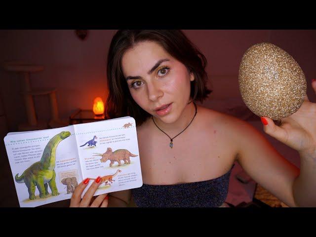 ASMR SCHLAFENSZEIT | Vorlesen über DINOS  + Layered Sounds