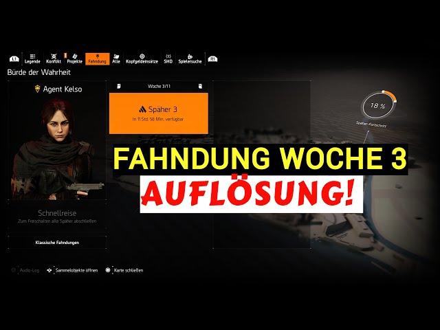 THE DIVISION 2! FAHNDUNG WOCHE 3! RÄTSEL LÖSUNGEN!