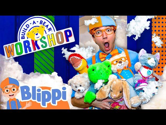 Blippi Visits Build a Bear Workshop! Educational Videos for Kids