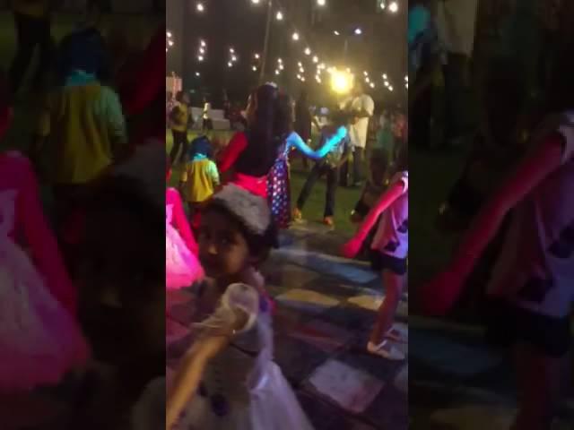 Ami dancing in Dandiya 2