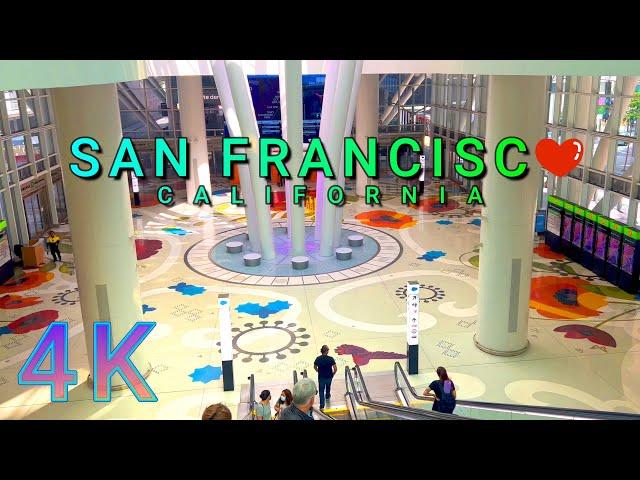 San Francisco Salesforce Transit Center Walk, California USA 4K - UHD