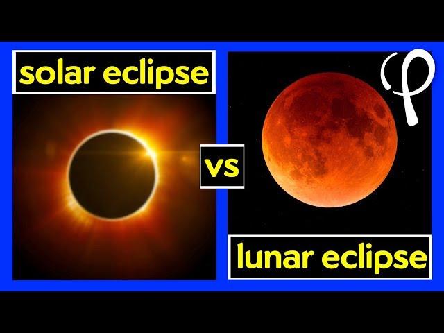 What's the difference between a solar and lunar eclipse?