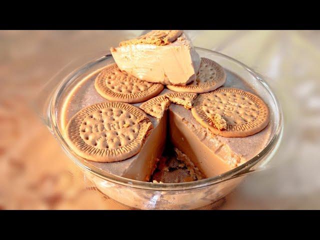 Gelatina de Café con Galletas María | Postre Fácil y Delicioso