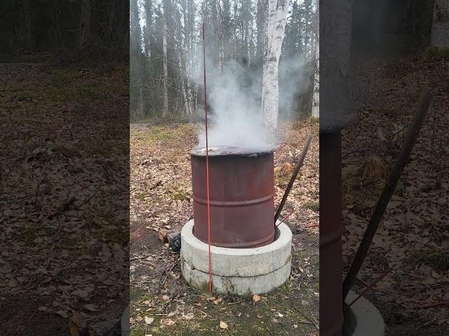 Watch Smoke Pour Out of This Mysterious Barrel!