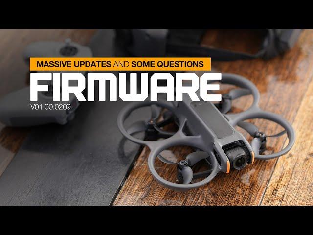 MASSIVE DJI Avata 2 Firmware Update V01.00.0209!!!