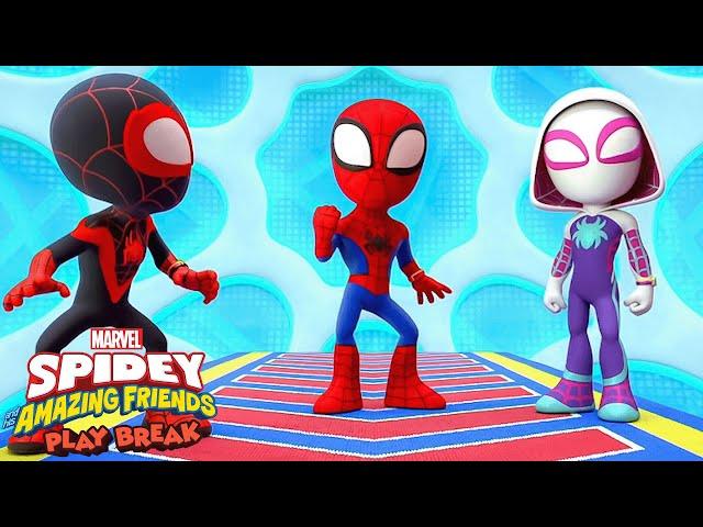 Marvel's Spidey and his Amazing Friends Brain Break Game | NEW | Obstacle Course |@disneyjr​