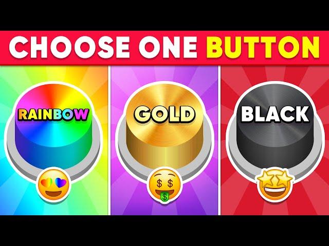 Choose One Button! Rainbow, Gold or Black Edition ⭐️ Quiz Sloth