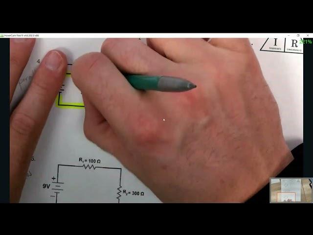 Solve for current, voltage, resistance for series and parallel circuits