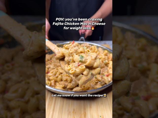 Craving Fajita Chicken Mac n Cheese for Weight Loss? Recipe Dropping TODAY! #recipe #fitness