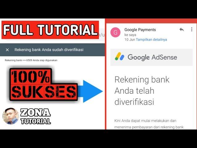 VERIFICATION OF ADSENSE BANK ACCOUNT