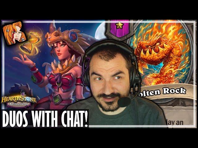 I PLAYED WITH TWITCH CHAT?! - Hearthstone Battlegrounds Duos