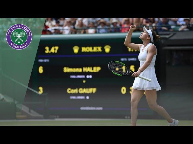 Simona Halep vs Coco Gauff Wimbledon 2019 fourth round highlights