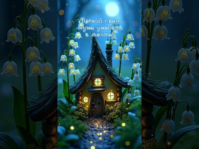 Good night and magical dreams! Spring fairy tale with lilies of the valley! #shorts