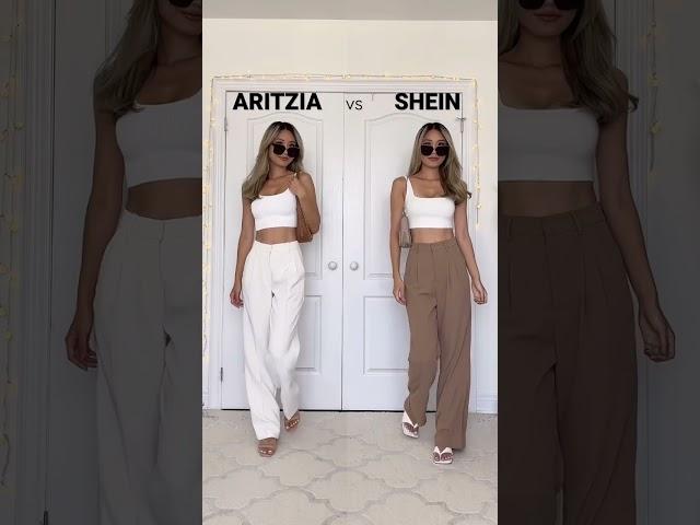 ARITZIA vs SHEIN  who won? #shorts