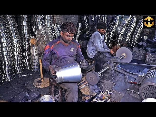 How Steel BUCKET are made in Factory  Process |  Factory Mass Production