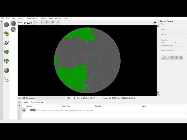 Gplates history of Oceania | 200 ma - 0 ma