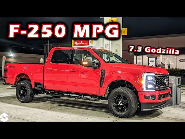 2023 Ford F-250 7.3 – MPG Test | Highway Fuel Economy & Range [Crew Cab, Short Box, 4WD, 3.73]