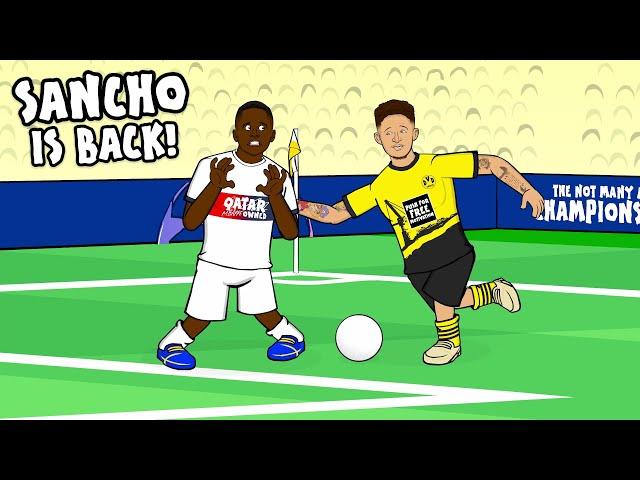 SANCHO IS BACK The Song! (Mendes Destroyed Dortmund vs PSG 1-0 Champions League Goals Highlights)