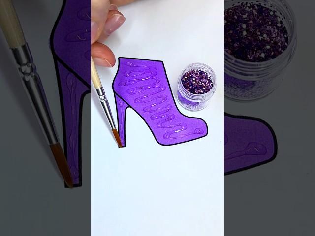 Purple Princess  Glitter Art  #glitter #glitterart #colorfulcreativekids #purple #color