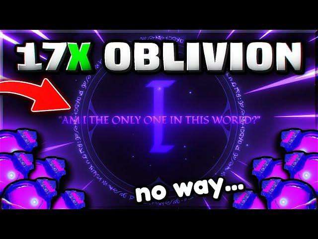 USING 17 OBLIVION POTIONS AT THE SAME TIME! | Sol's RNG EON 1