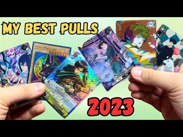 MY BEST TRADING CARD PULLS FROM 2023! (Naruto Kayou, Weiss Schwarz, Pokemon, Yugioh)