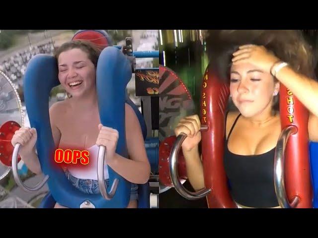 Slingshot Ride Girl Fail Compilation | Funny and Shocking Moments #27